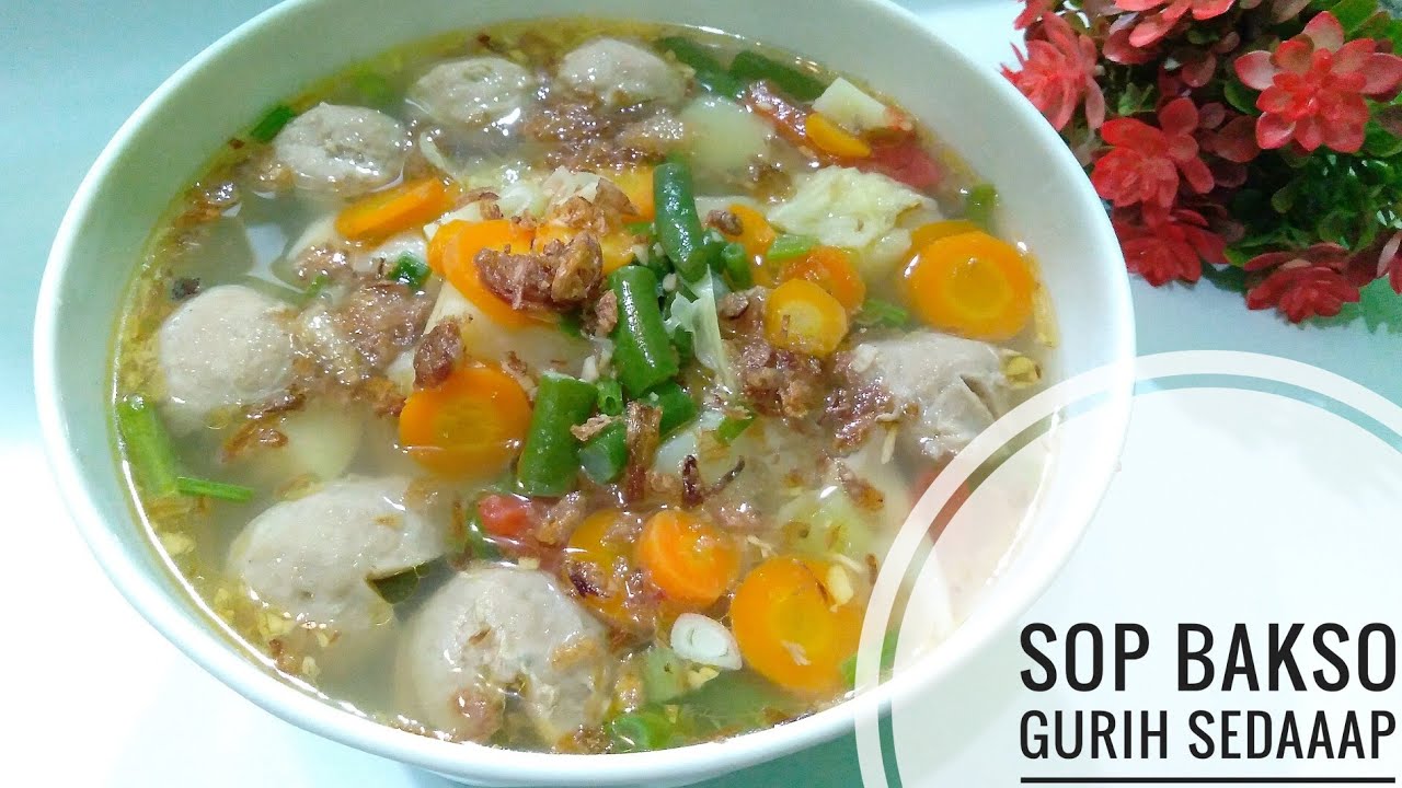 Menu Masakan Sederhana - Resep Sayur Sop Bakso Gurih Sedaaap