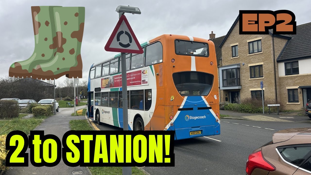 EXPLORING THE ROUTE 2 TO STANION, FELL OVER IN THE *MUD* || #charlesbuses