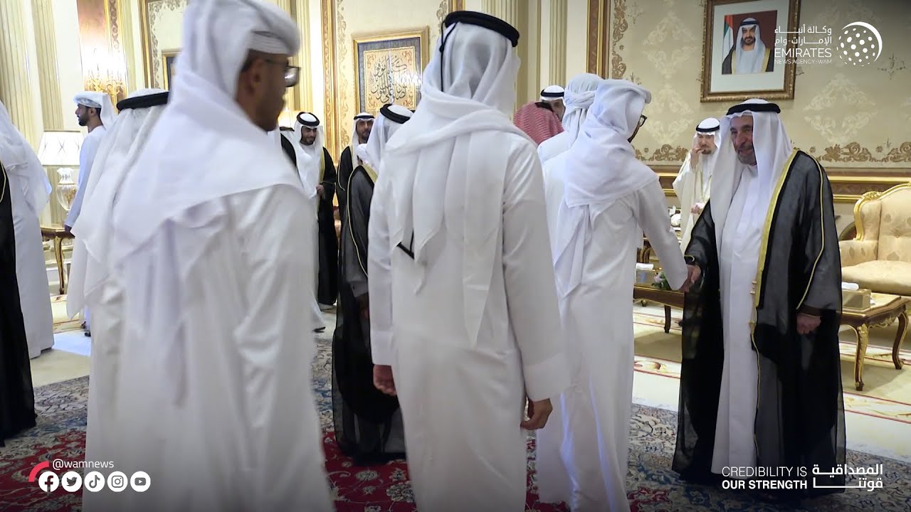 حاكم الشارقة يواصل تقبل تهاني عيد الفطر السعيد
