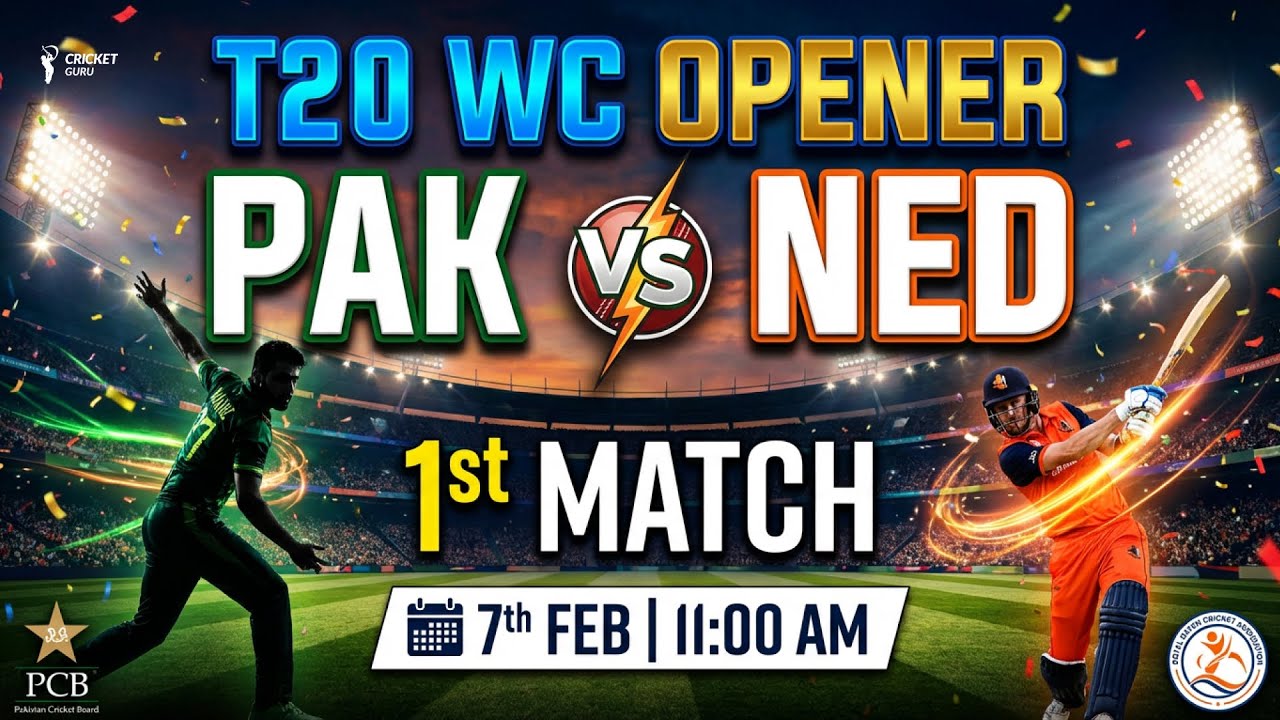 T20WC 2026: 1st Match Pakistan vs Netherlands - Easy Win या खतरा?