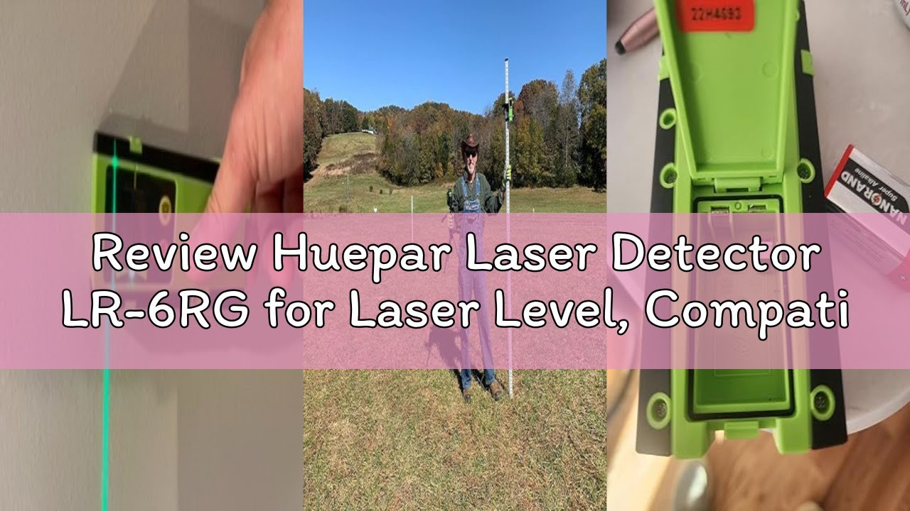 Review Huepar Laser Detector LR-6RG for Laser Level, Compatible with Huepar & Pro Laser Levels with