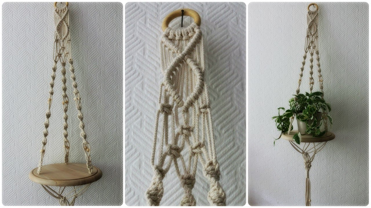 Makramee Blumenampel #5 * DIY * Macrame Plant Hanger [eng sub]