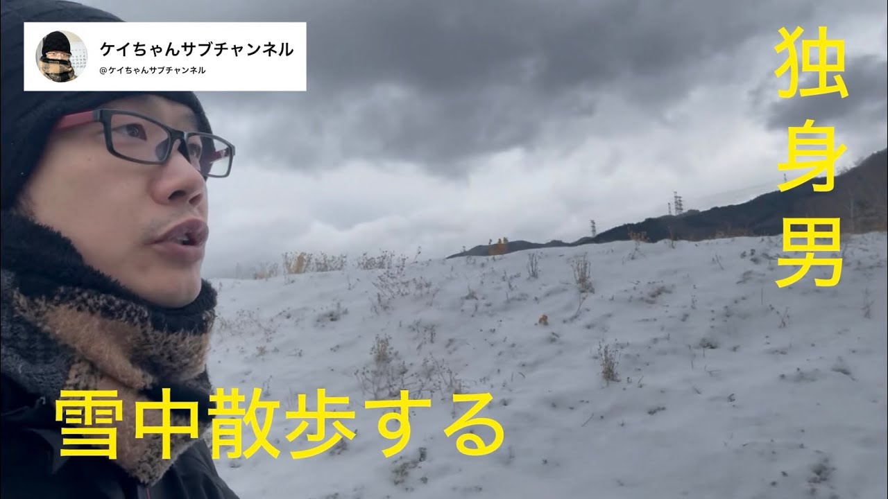 独身男、雪中散歩をしながら半生を振り返る