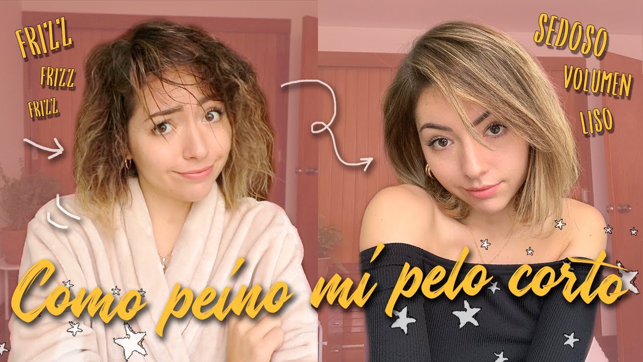 COMO PEINO MI CABELLO CORTO ♥ Menos frizz, más suavidad y volumen // Ekaty