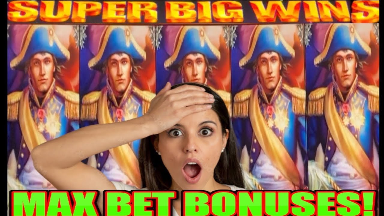 **SUPER BIG WINS!** MAX BET BONUSES! Napoleon and Josephine Slot Machine WMS
