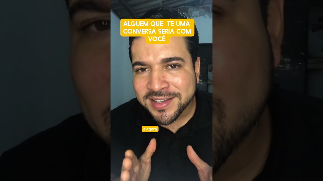 Alguém que ter uma uma conversa séria com você 