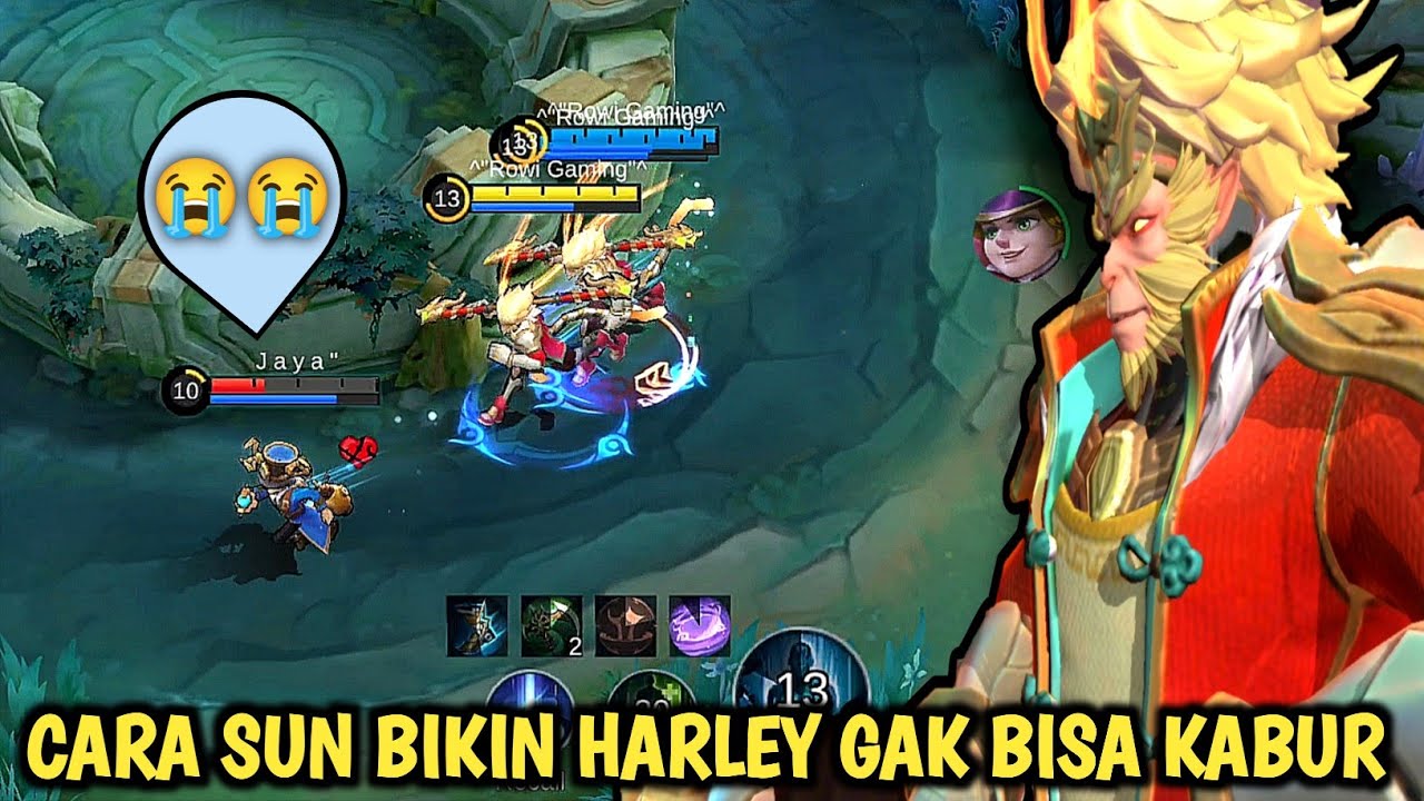KECERDIKAN SUN BIKIN HARLEY GAK BISA KABUR | SUN BEST BUILD - MLBB