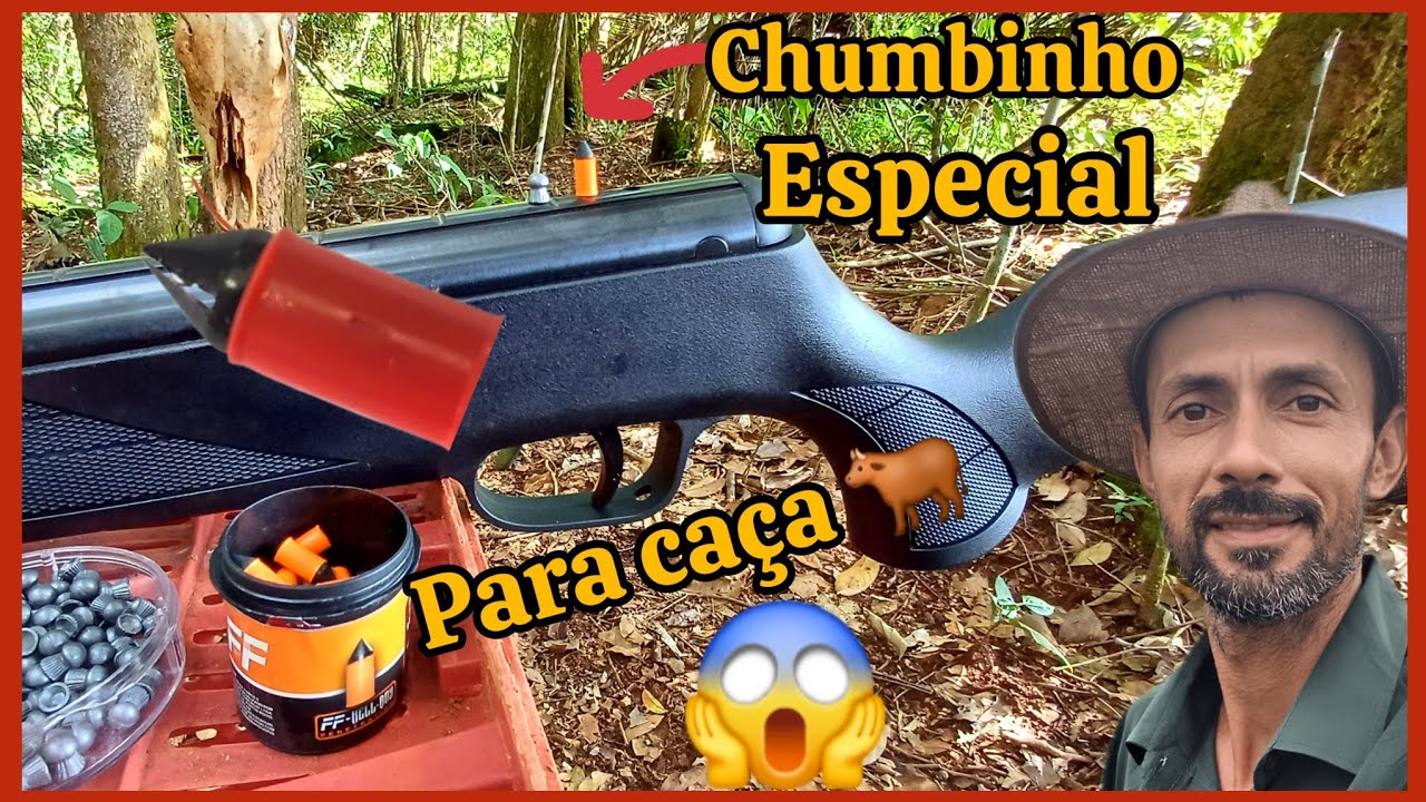 Melhor chumbinho 5.5 para caça ,teste de penetração com carabina Blak hawk e chumbo Well Boy.