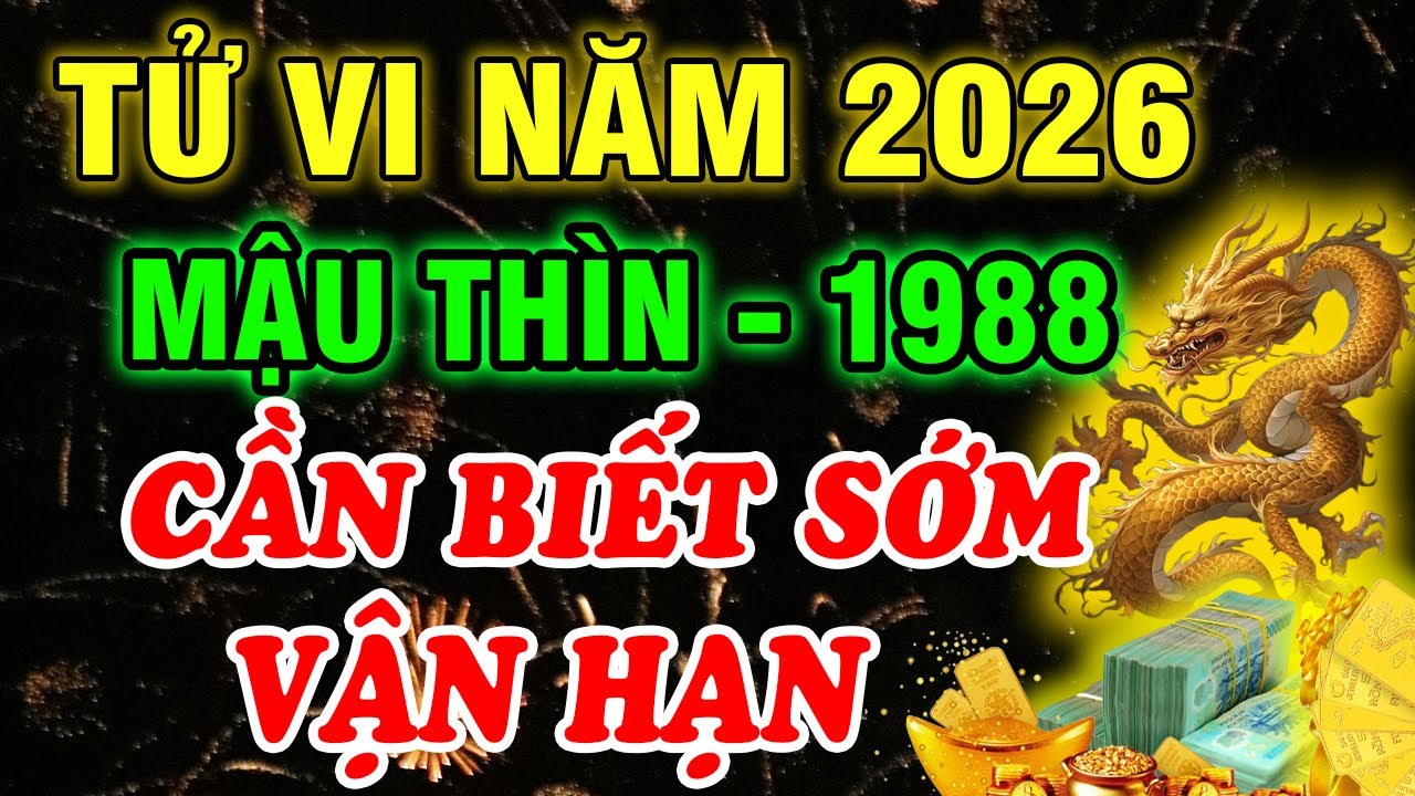 Luận Giải Chi Tiết: Tử Vi Năm 2026, Mậu Thìn 1988, Muốn Gặp Hung Hóa Cát, Phát Lộc Cần Biết Điều này