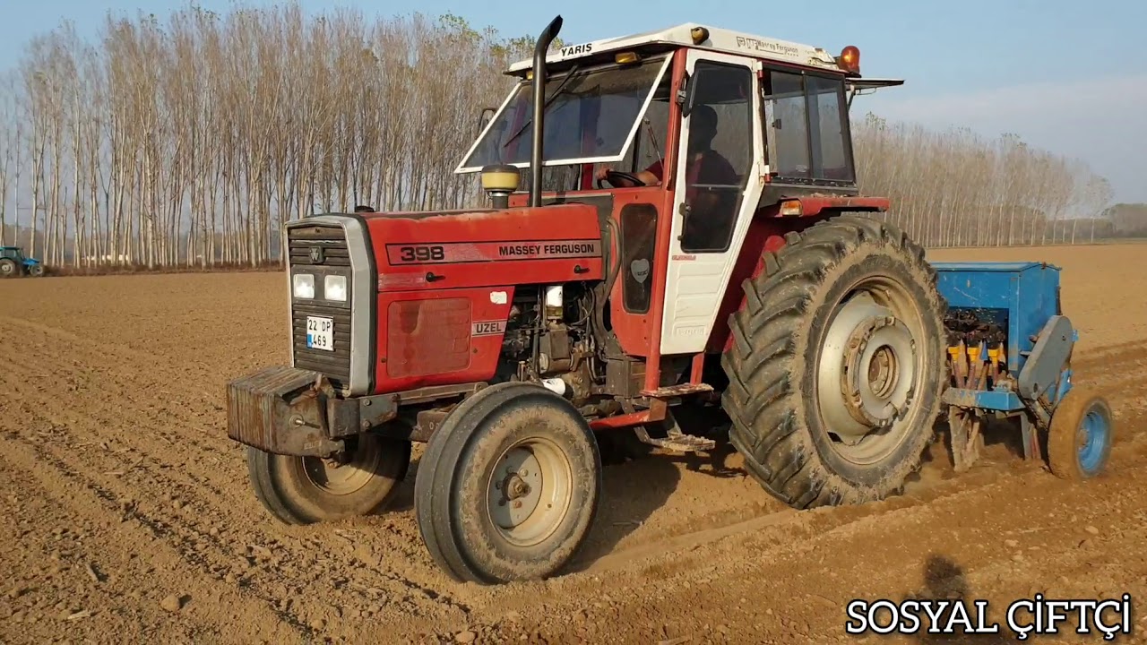 Massey Ferguson 398, mibzer ile buğday ekimi. - SOSYAL ÇİFTÇİ
