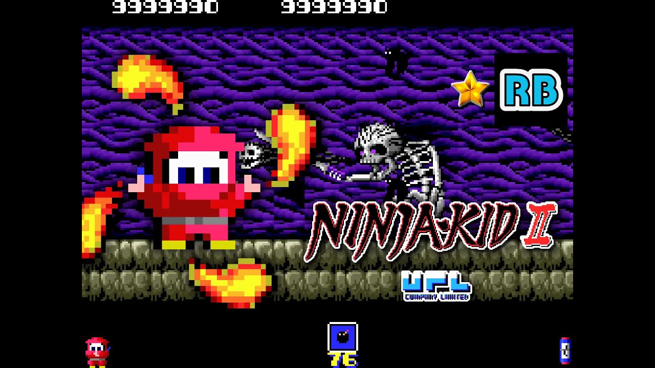 1987 [60fps] Ninja-Kid II 9999990pts ALL