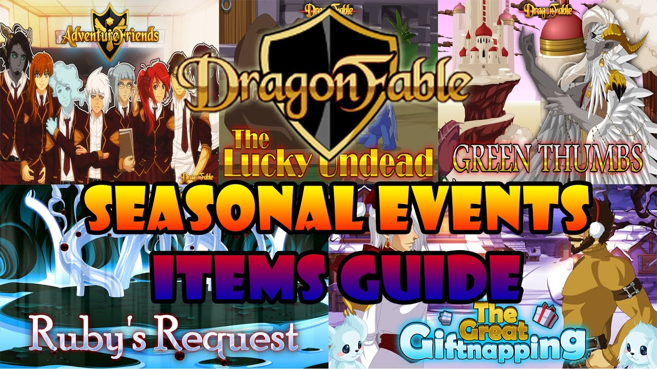 DragonFable Seasonal Events Items Guide