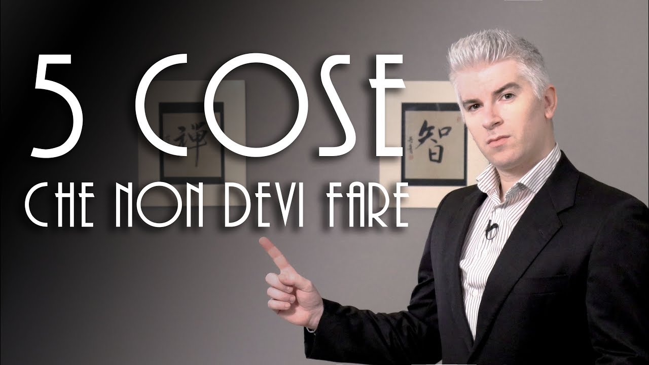 smetti subito di fare queste cose!