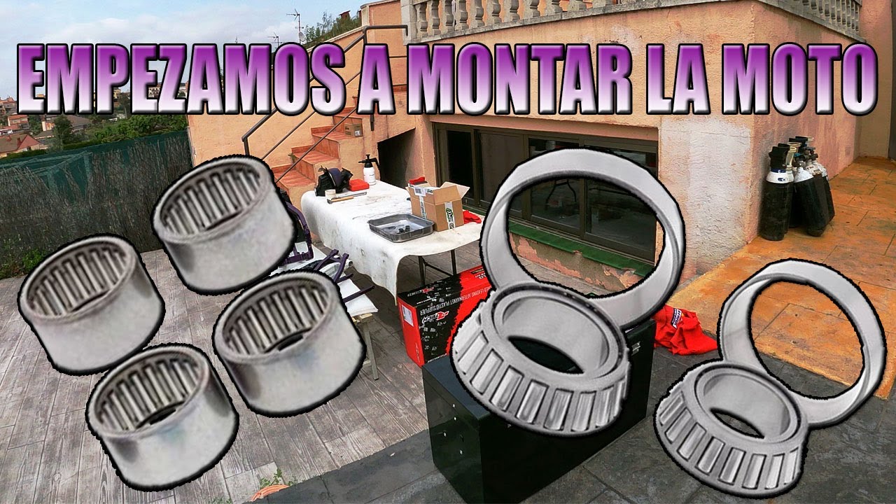 Empezamos a montar la moto (rodamientos de basculante) [Parte 4]