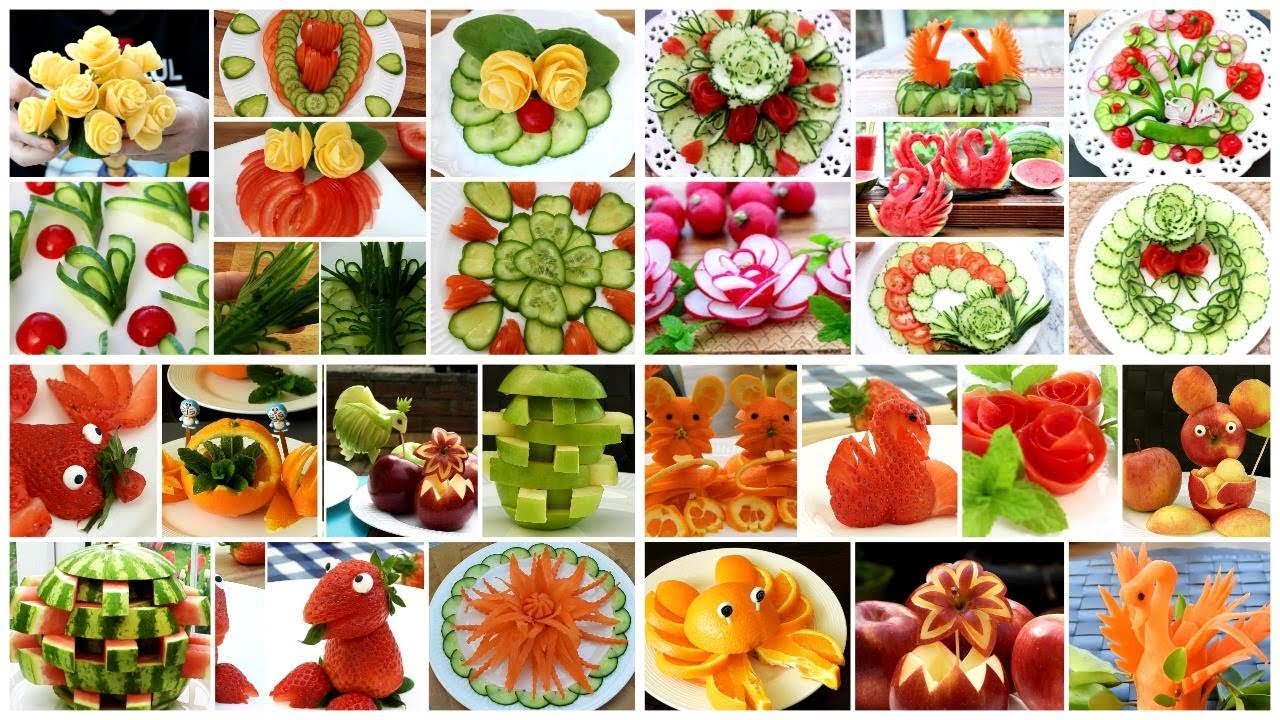 30 BEAUTIFUL FOOD CARVING AND CUTTING