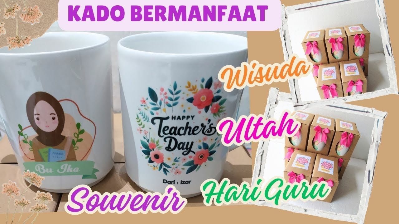 IDE KADO BERMANFAAT | HADIAH HARI GURU | MUG KERAMIK