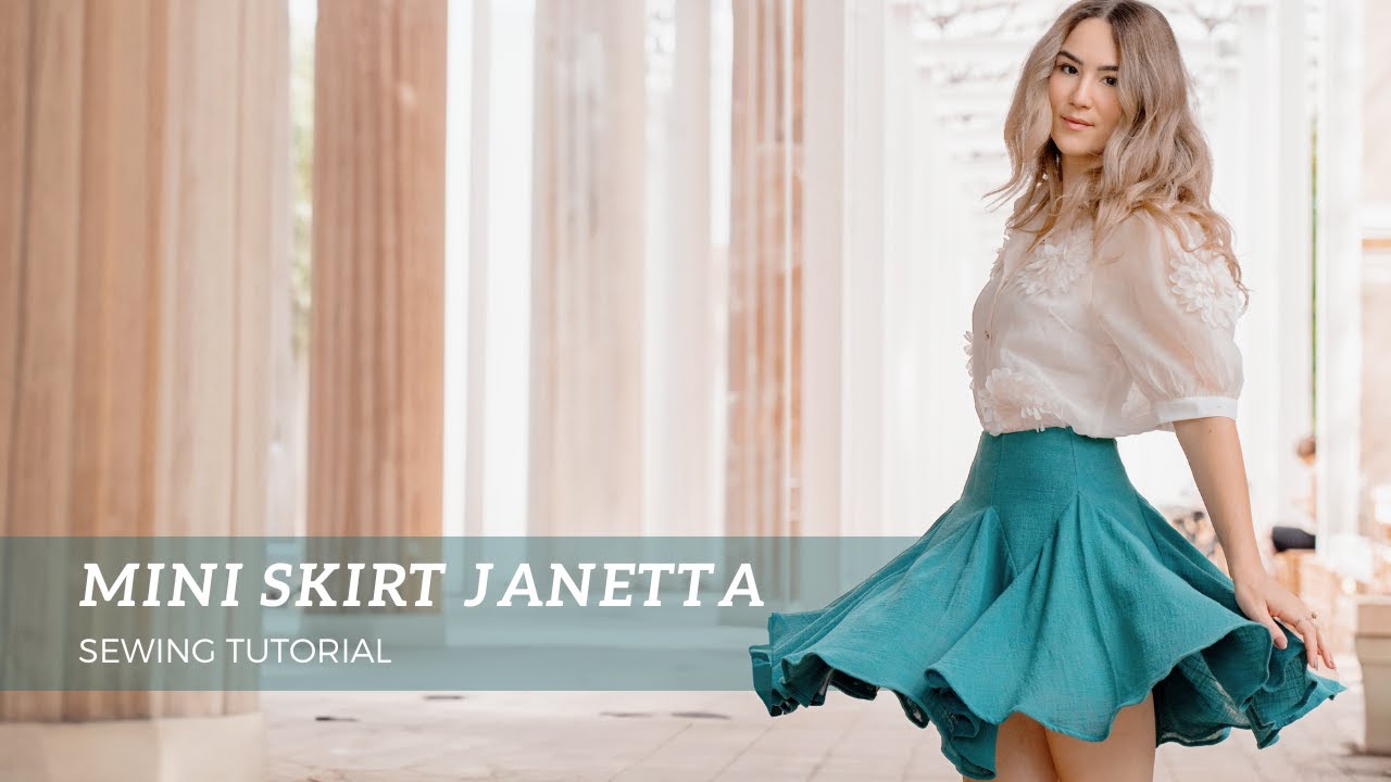 Mini Skirt JANETTA: Step by Step Sewing Tutorial - THISISKACHI DIY