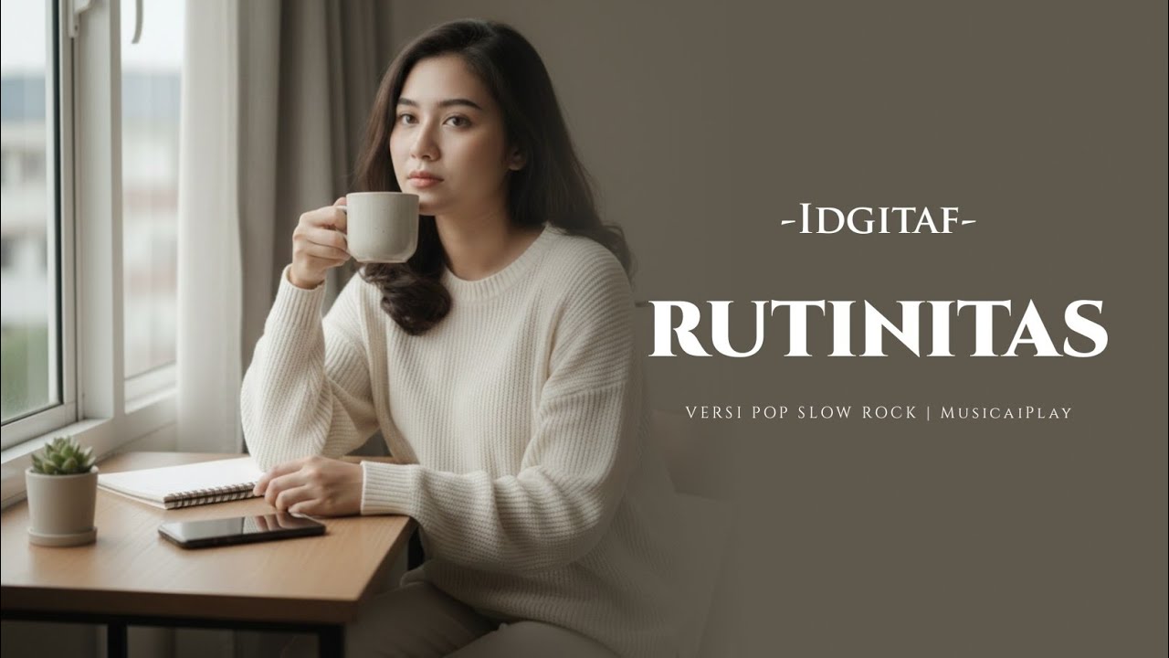 Rutinitas &ndash; Idgitaf | Pop Slow Rock Version by MusicaiPlay (Lirik Video)