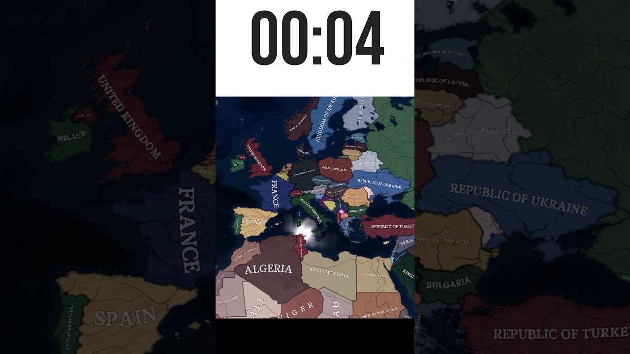 HOI4: Can you spot the difference on this Modern map of Europe? #shorts