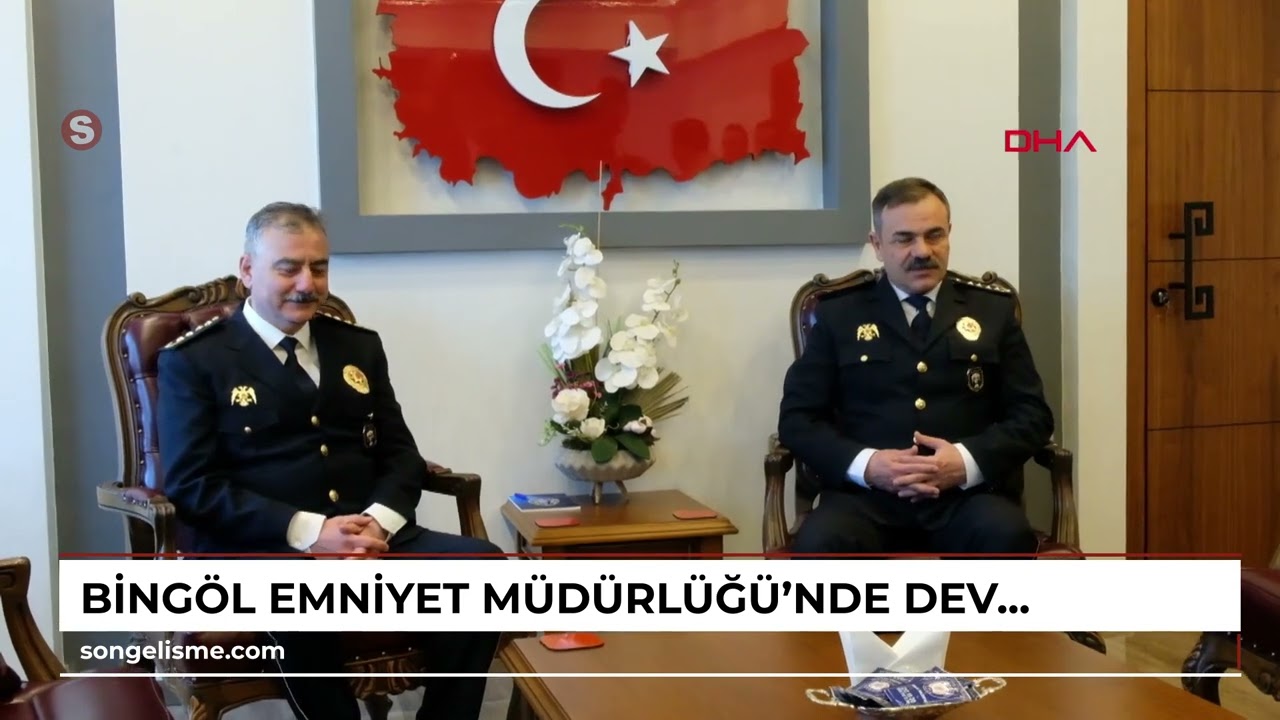 BİNGÖL Emniyet Müdürlüğü’nde devir teslim töreni