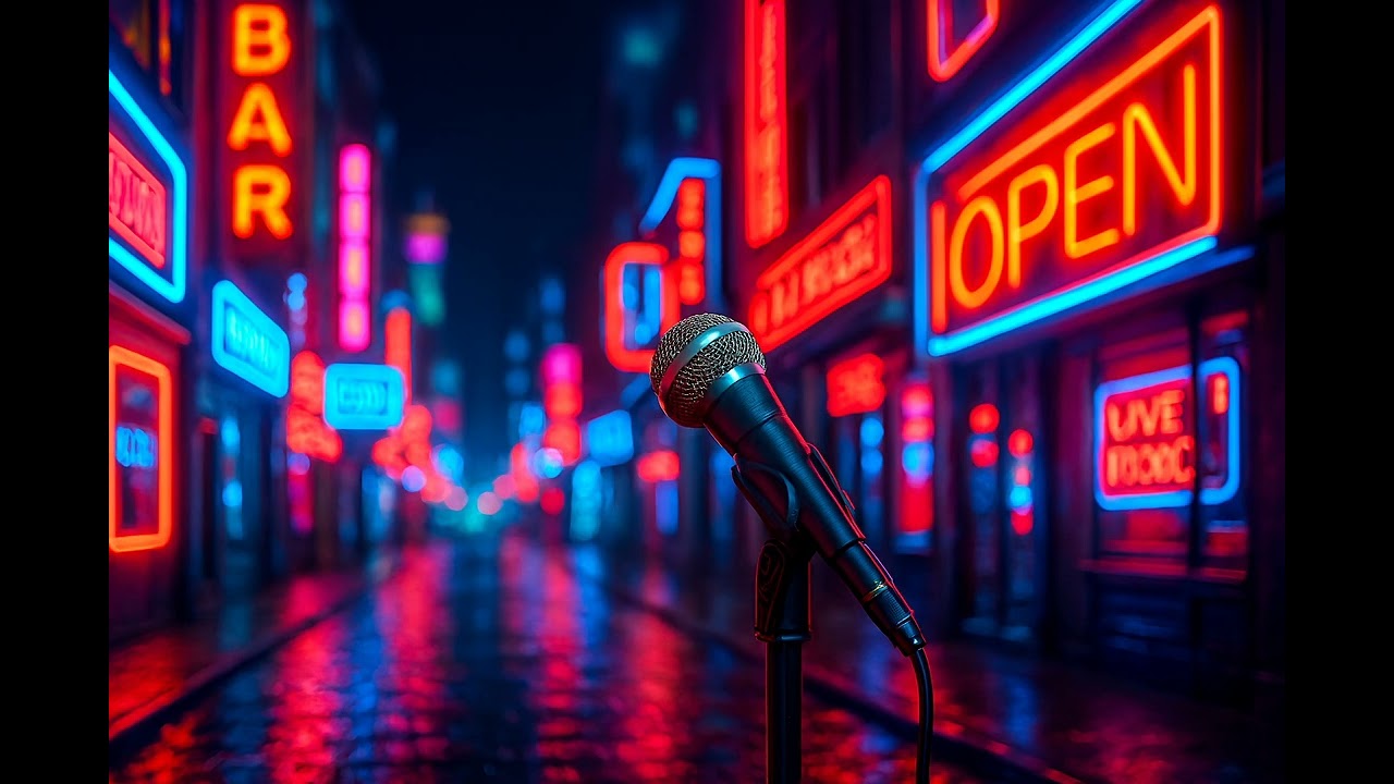 Synthwave Fields - Glass Neon Heart version 2