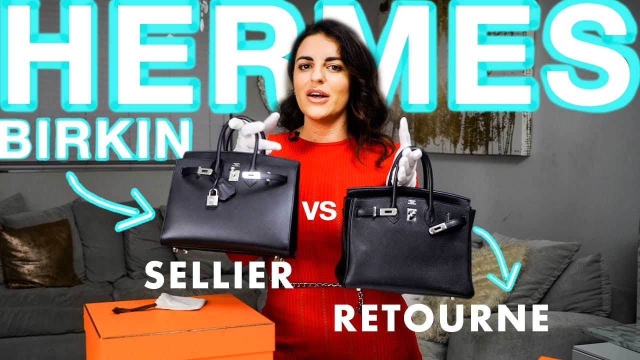 Hermes Black Baby Birkin 25 Comparison: Sellier vs Retourne & Unboxing