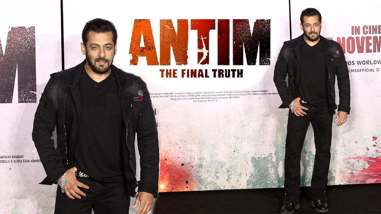 Salman Khan Grand Entry At Antim The Final Truth Official Trailer Launch