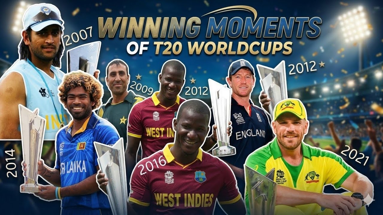 T20 cricket  WorldCup Winning Moments (2007-2021)