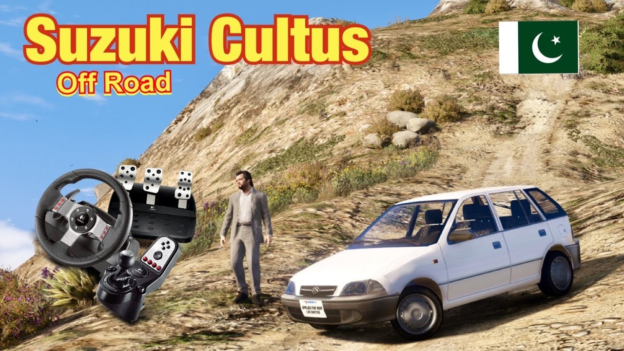 GTA 5 Pakistan | Suzuki Cultus | Off Road | Urdu | Logitech G27