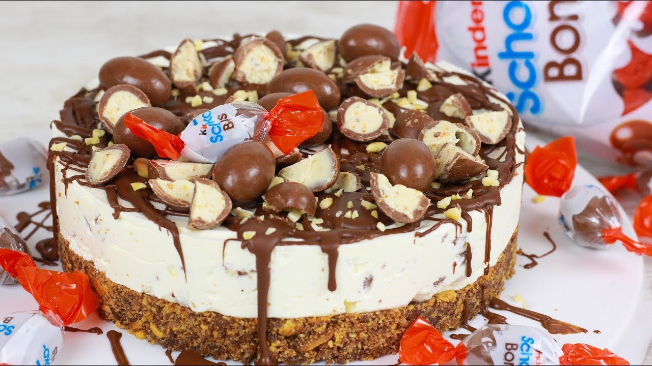 Kinder Schoko Bon Torte ohne Backen I No Bake Cake