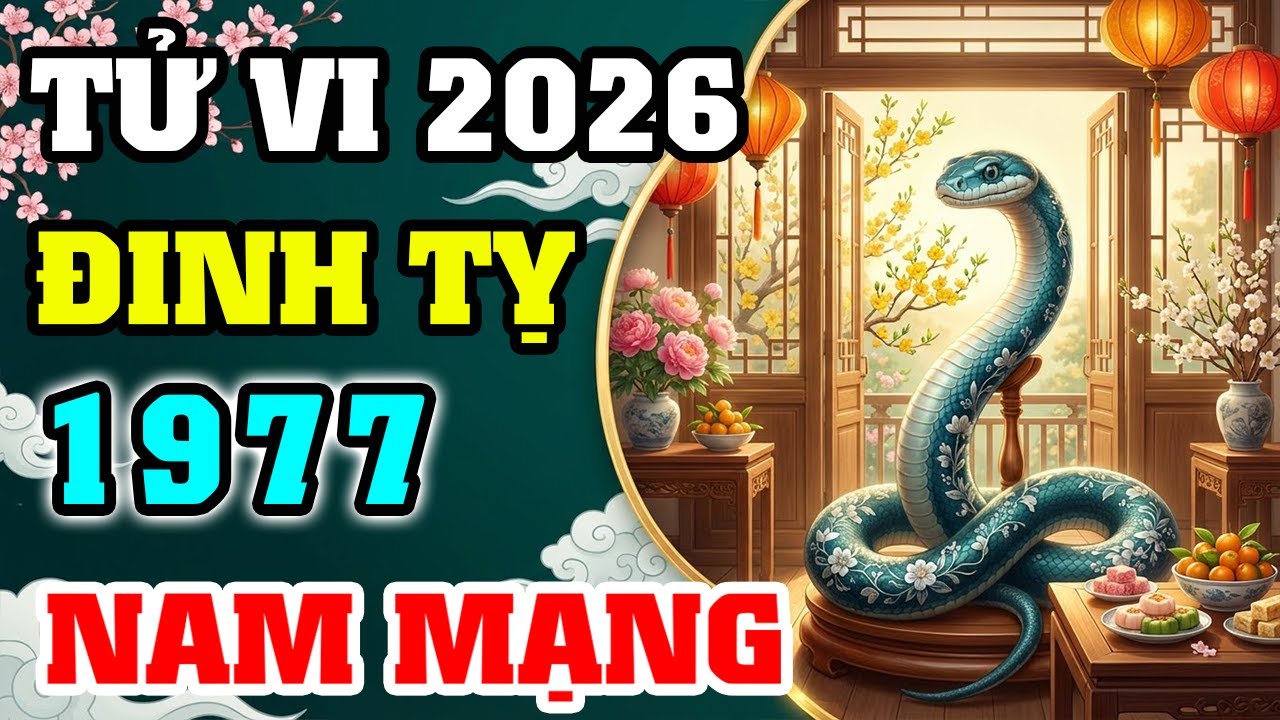 Tử Vi Tuổi Đinh Tỵ 1977 Nam Mạng Năm 2026: Sao Thái Dương Chiếu Mệnh - Hóa Giải Hạn Toán Tận