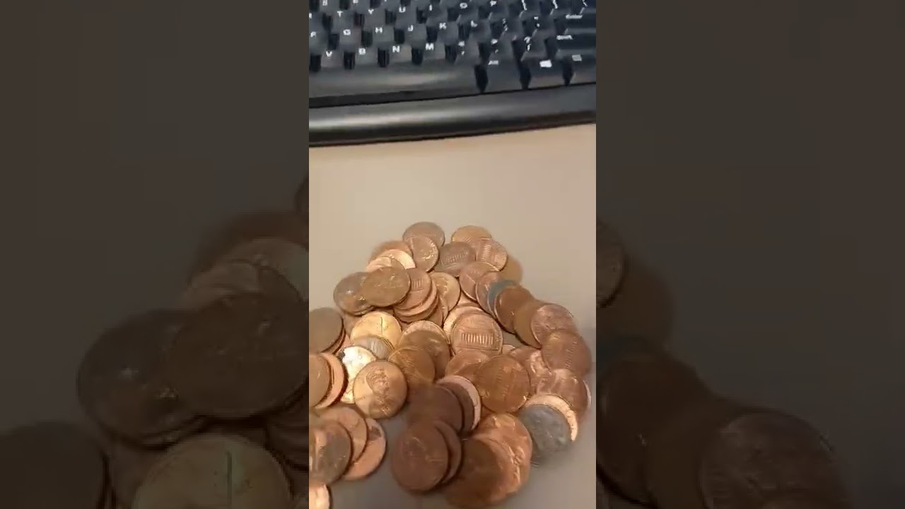 Searching  my daughter's  pennies for old key dates.