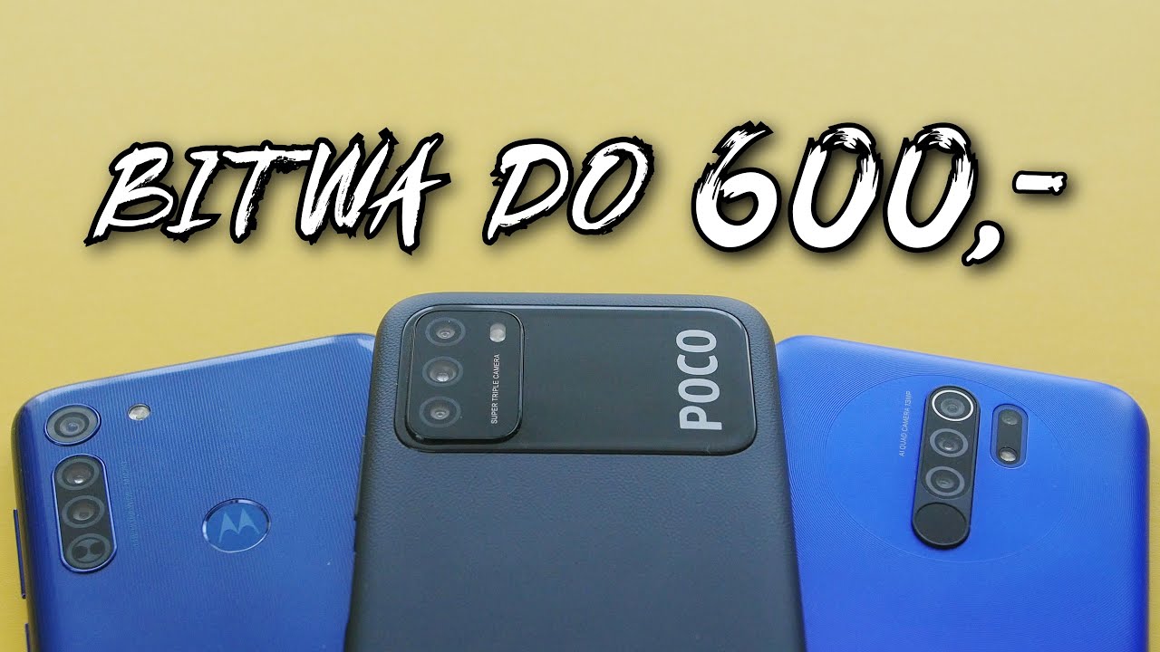 Jaki telefon za 600zł - POCO M3 vs MOTO G8 vs REDMI 9 | test #204