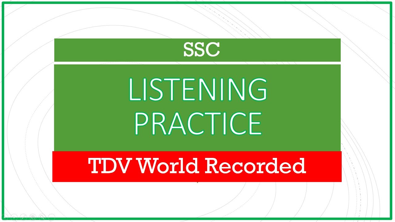 TDV Listening | Practice
