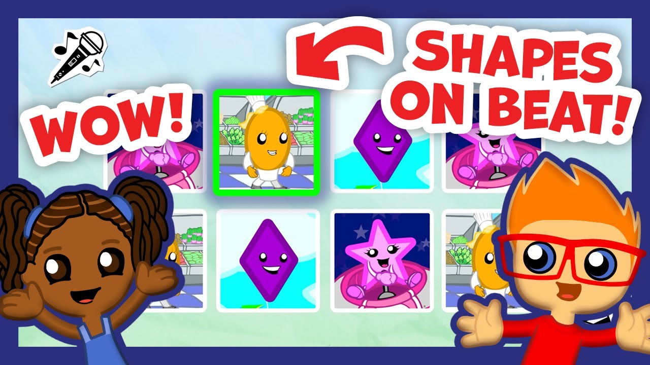 Say The Shape On Beat! | Level 2 | Easy Medium Hard | Preschool Prep Company