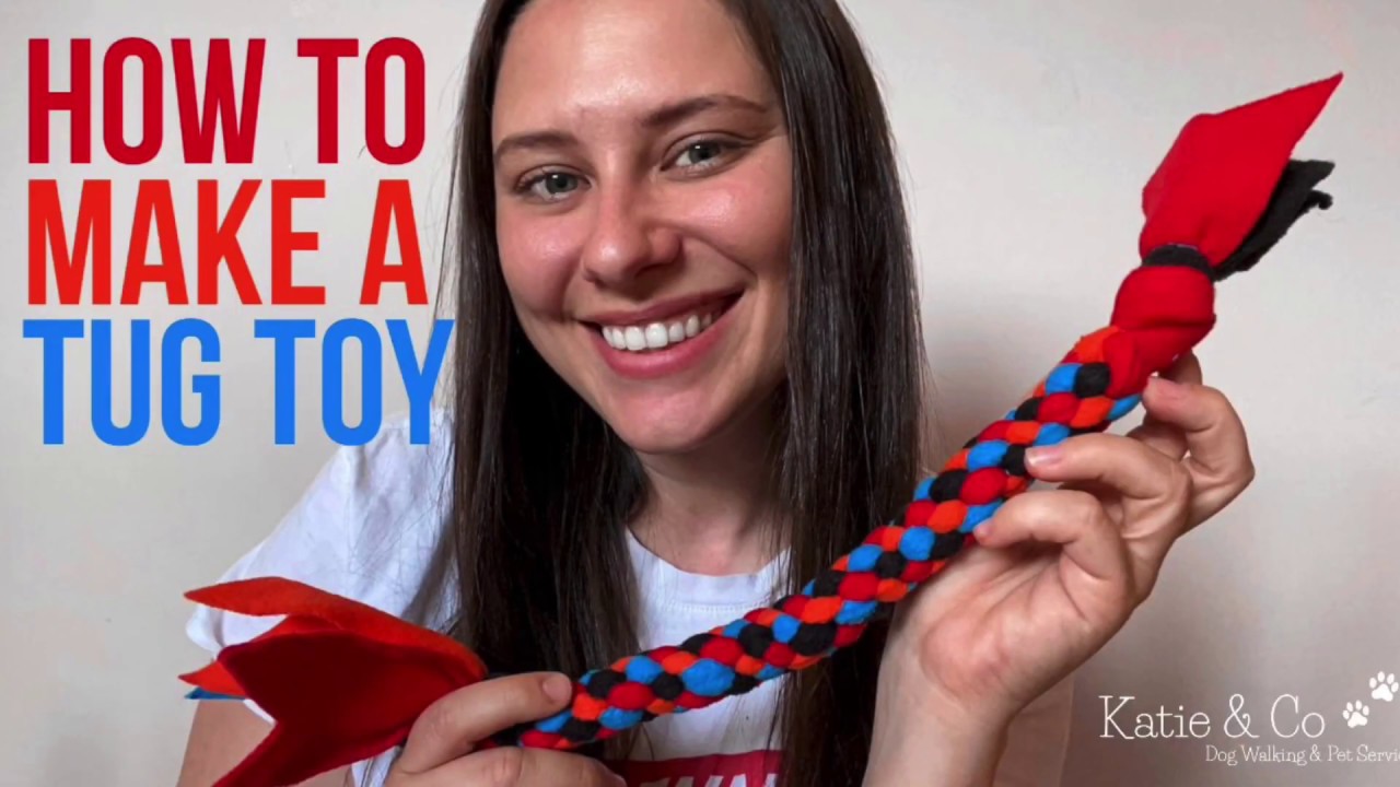 How to Make a Tug Toy - Katie & Co Crafts - DIY Dog Toy