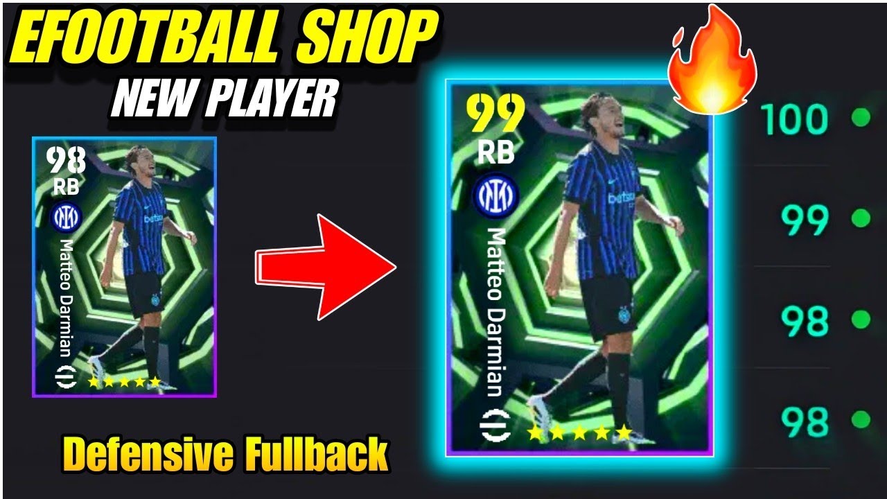 MATTEO DARMIAN 99 MAX TRAINING 💯🔥 | eFootball Shop New Player | efootball 2026