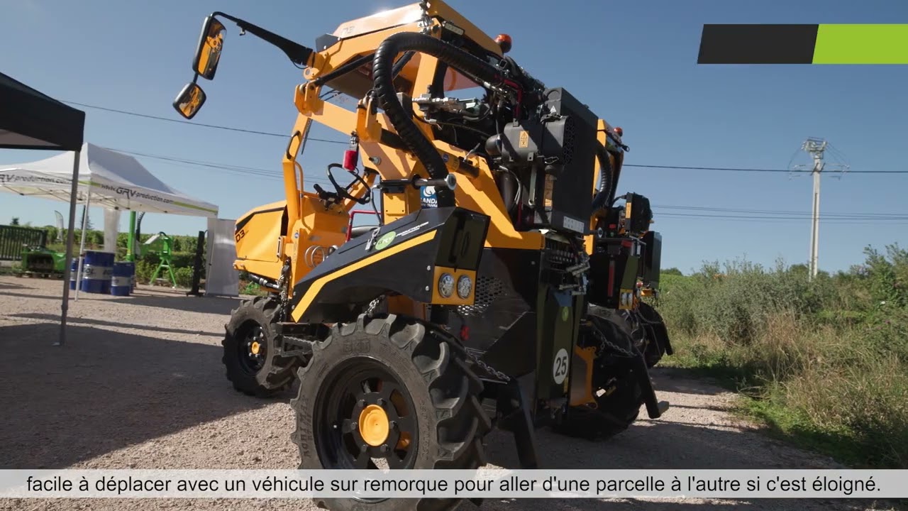 Tracteur enjambeur double rang GRV - D3 - 56cv