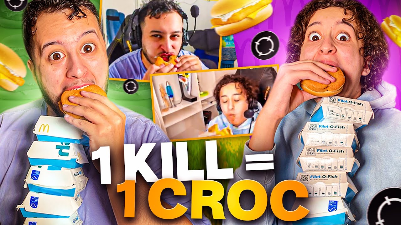 1 KILL = 1 CROC DANS UN FILET O FISH sur FORTNITE BATTLE ROYALE ! (20 FISH)