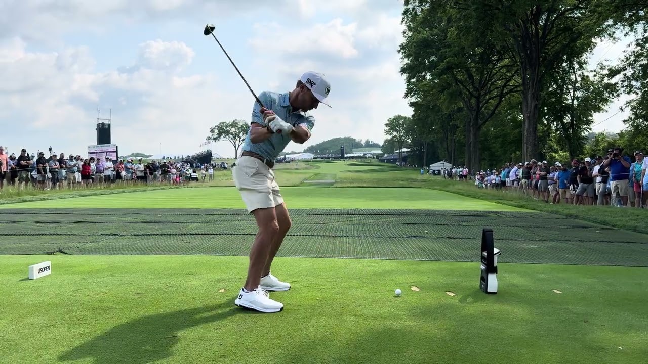 Eric Cole Golf Swing at the US Open, Oakmont Hole 2