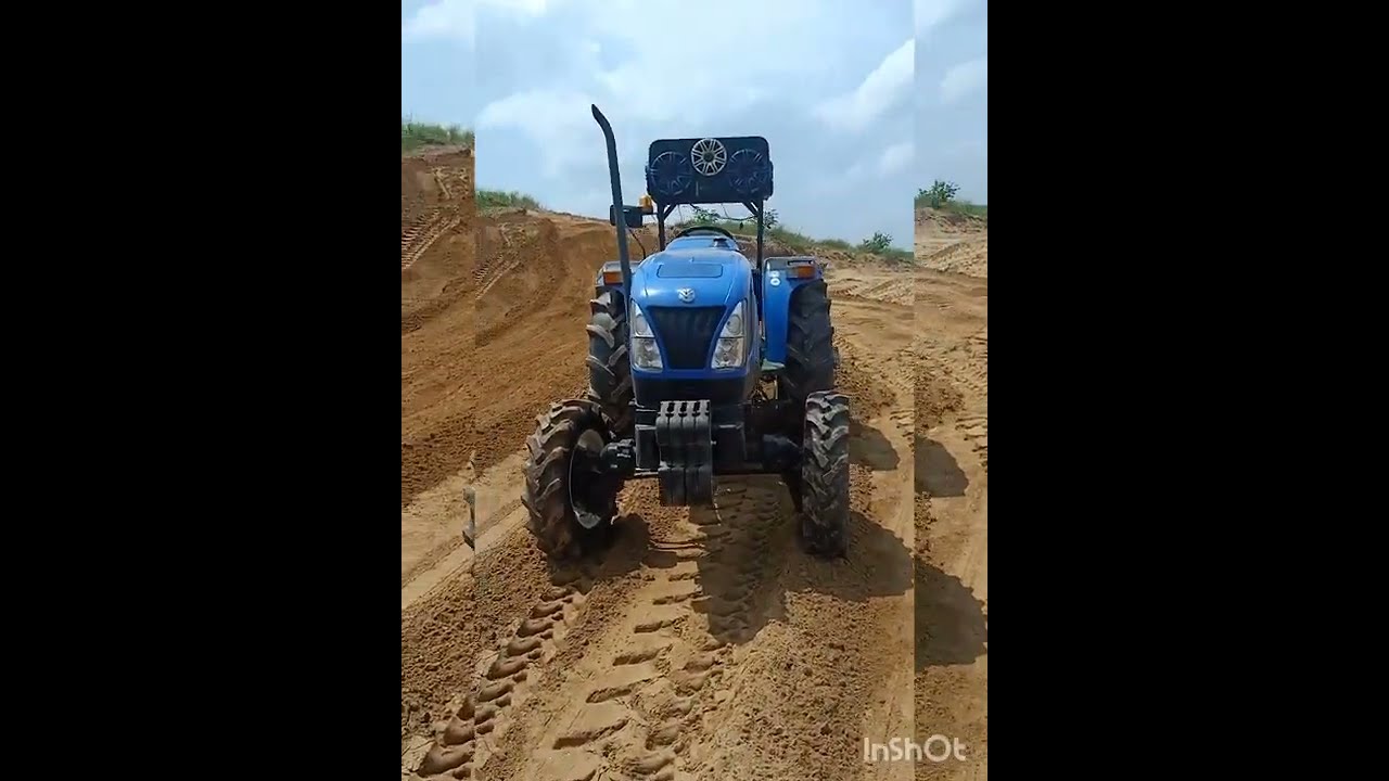 New holland 4710 excel 4&times;4 tractor performance 👍#tractorlovers #newholland #4wd #farming #kheti