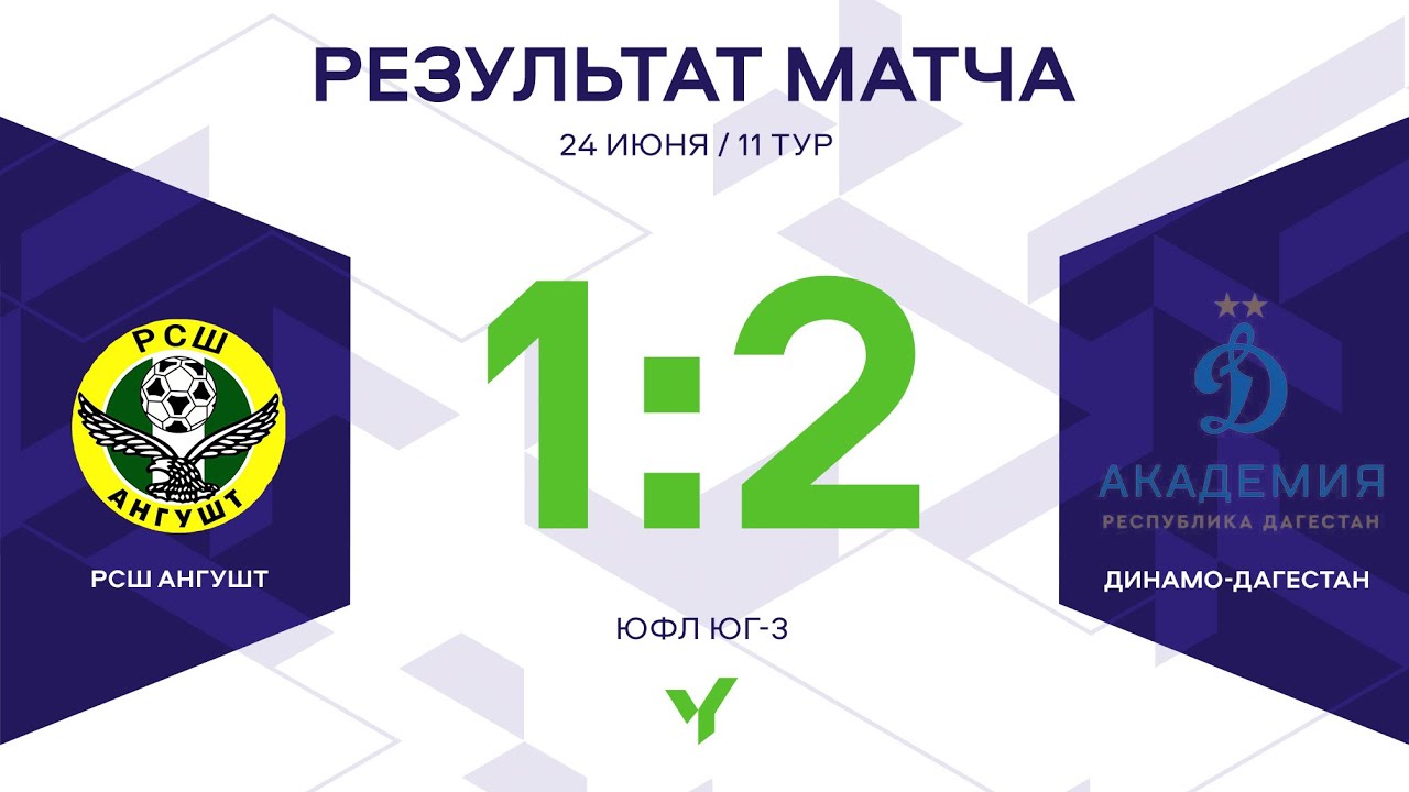 ЮФЛ Юг-3. РСШ «Ангушт» – «Динамо-Дагестан». 11 тур. Обзор