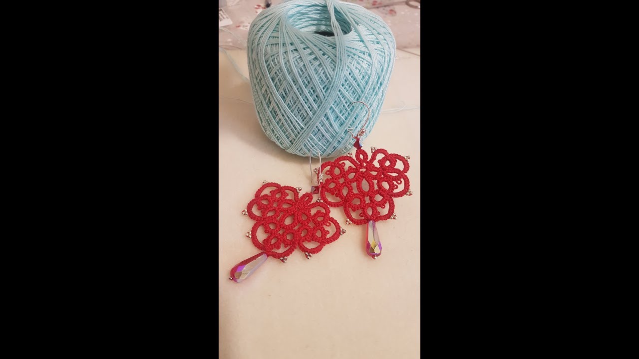 Orecchini MEDUSA parte 2 tatting