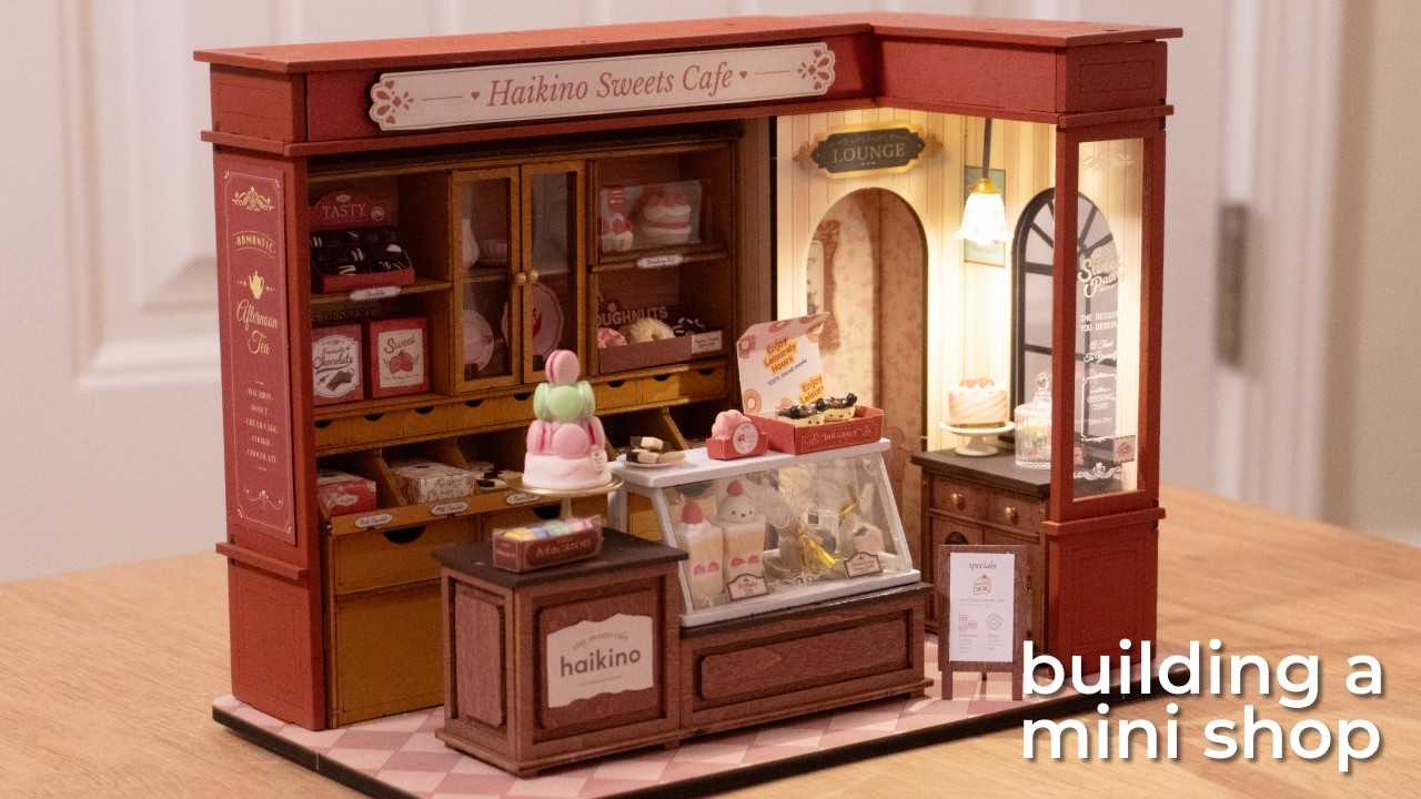 building a diy miniature desserts shop 🍫 polymer clay fake food sculpt with me