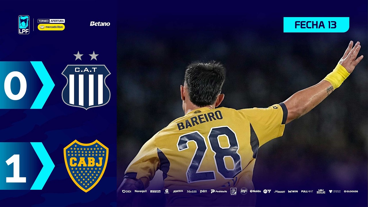 TALLERES 0 - 1 BOCA | Resumen del partido | #TorneoMercadoLibre 2026 🏆