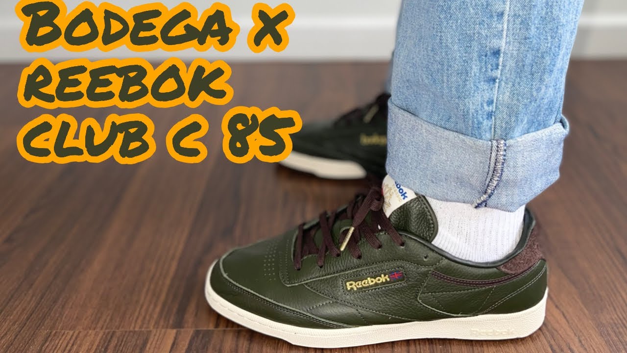 Bodega x reebok club c 85 unboxing & on feet #bodega #reebok #earthtones