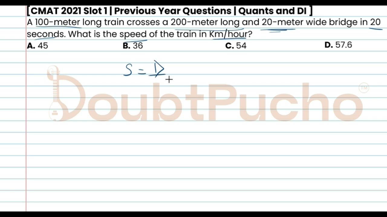 CMAT | CMAT 2021 Quant, Slot 1 | Q8: Video Solution | #cmatprep #cmat #doubtpucho #cmatpreparation