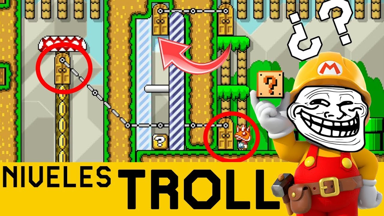 99% TROLL ¿PSICOLOGÍA INVERSA? - NIVELES TROLL #11 | Super Mario Maker - ZetaSSJ