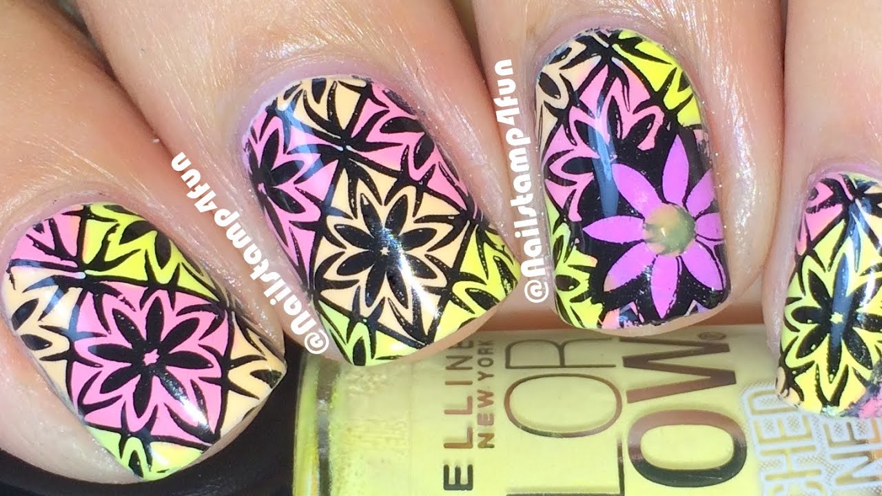 Retro Nails Using Fab Ur Nails FUN 13