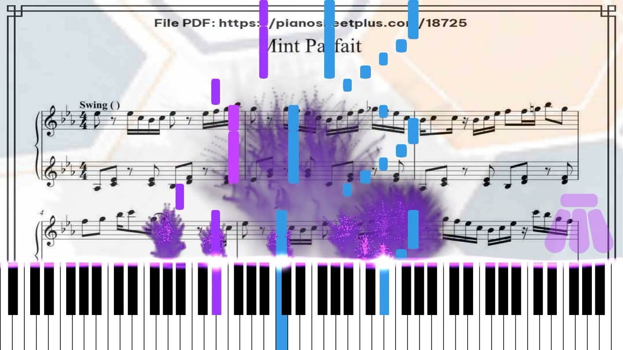 Free Piano Sheet Mint Parfait by a hisa